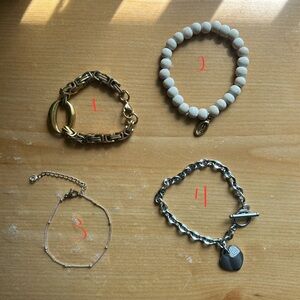 4 bracelets